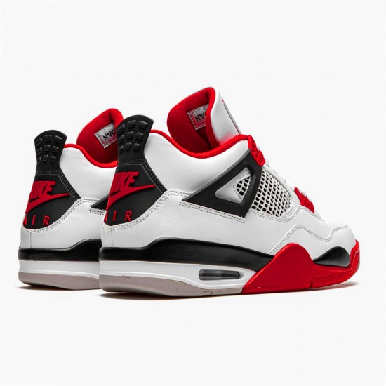 Air Jordan 4 Retro OG Fire Red 2020 Mens WhiteFire Red Black Tech Grey DC7770 160