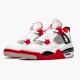 Air Jordan 4 Retro OG GS Fire Red 2020 Mens 408452 160 WhiteFire Red Black Tech Grey