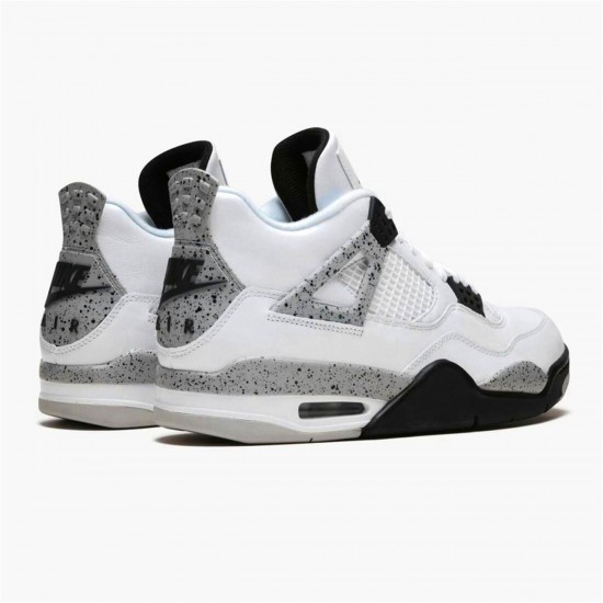 Air Jordan 4 Retro OG White Cement Mens AJ4 Shoes 840606 192