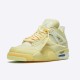 Air Jordan 4 Retro Off White Sail SailMuslin White Black CV9388 100