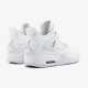 Air Jordan 4 Retro Pure Money 308497 100 WhiteMetallic Silver AJ4