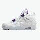 Air Jordan 4 Retro Purple Metallic WhiteMetallic Silver Court Pu CT8527 115