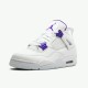 Air Jordan 4 Retro Purple Metallic WhiteMetallic Silver Court Pu CT8527 115