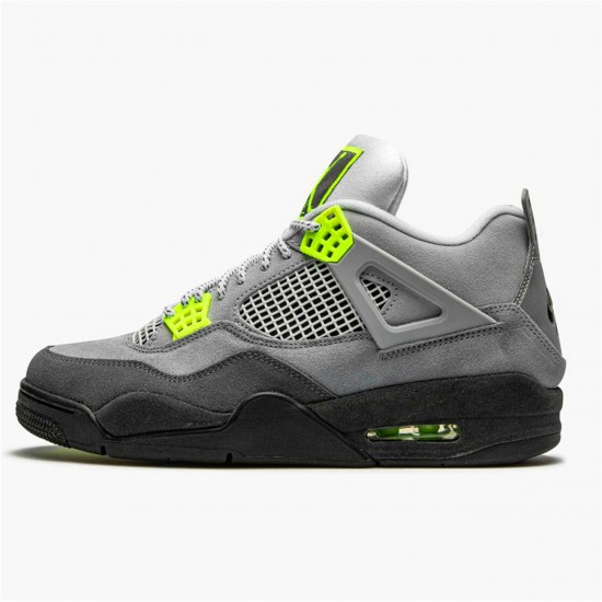 Air Jordan 4 Retro SE 95 Neon Mens Cool GreyVolt Wolf Grey Anthr CT5342 007