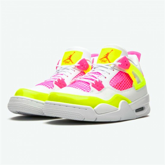 Air Jordan 4 Retro White Lemon Pink CV7808 100 WhiteLemon VenomPink Blast AJ4