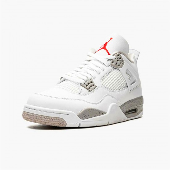 Air Jordan 4 Retro White Oreo Mens AJ4 White Gray Shoes CT8527 100