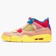 AirUnion LA x Air Jordan 4 Retro Off Noir Guava IceLight Bone Brigade B Basektball Shoes DC9533 800