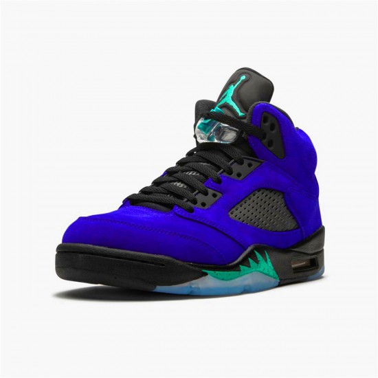 Air Jordan 5 Retro Alternate Grape Mens Grape IceBlack Clear New Emer 136027 500 AJ5