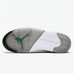 Air Jordan 5 Retro Grape WhiteNew Emerald Grp Ice Blk Mens 136027 108 AJ5 Shoes