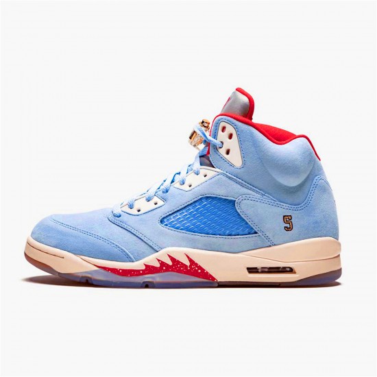 Air Jordan 5 Retro Trophy Room Ice Blue Ice BlueUniversity Red Sail M CI1899 400 AJ5