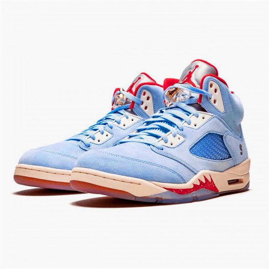 Air Jordan 5 Retro Trophy Room Ice Blue Ice BlueUniversity Red Sail M CI1899 400 AJ5