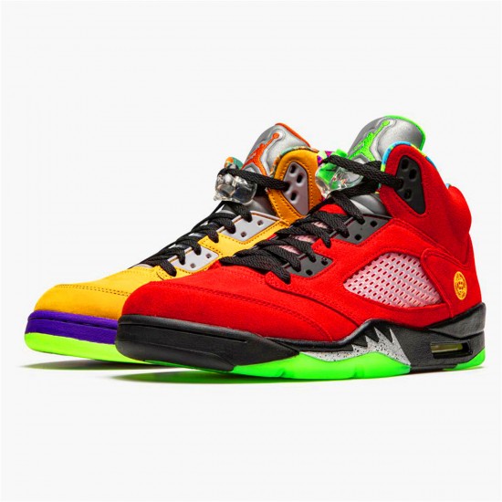 Air Jordan 5 Retro What The Mens Varsity MaizeCourt Purple Gho CZ5725 700 AJ5