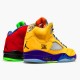 Air Jordan 5 Retro What The Mens Varsity MaizeCourt Purple Gho CZ5725 700 AJ5