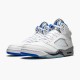 Air Jordan 5 Retro White Stealth DD0587 140 White Stealth Black Hyper Roya Mens AJ5