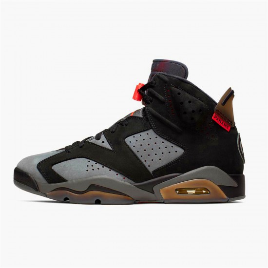 Air Jordan 6 Retro PSG Paris Saint Germain CK1229 001 Iron GreyInfrared 23 Black AJ6 Black