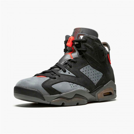 Air Jordan 6 Retro PSG Paris Saint Germain CK1229 001 Iron GreyInfrared 23 Black AJ6 Black