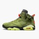 AirTravis Scott x Air Jordan 6 Retro Olive CN1084 200 Medium OliveBlack SailUniver AJ6 Black