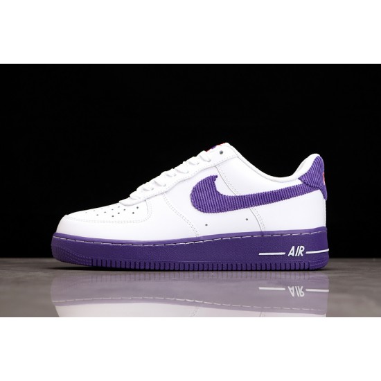 Nike Air Force 1 07 LV8 EMB White Court Purple——DB0264-100 Casual Shoes Unisex