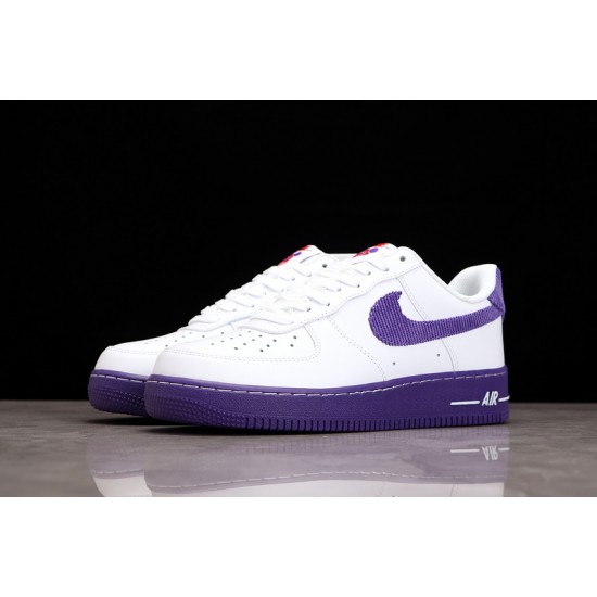 Nike Air Force 1 07 LV8 EMB White Court Purple——DB0264-100 Casual Shoes Unisex