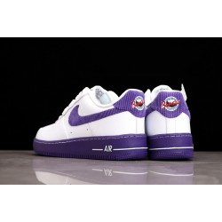 Nike Air Force 1 07 LV8 EMB White Court Purple——DB0264-100 Casual Shoes Unisex