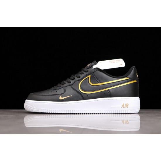 Nike Air Force 1 07 LV8 Metallic Swoosh Pack - Black ——DA8481-001 Casual Shoes Unisex