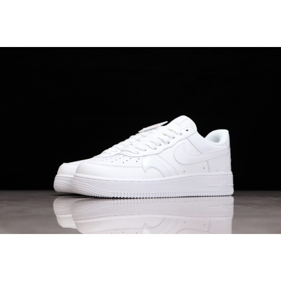 Nike Air Force 1 07 LV8 Misplaced Swoosh - Triple White —— CK7214-100 Casual Shoes Unisex