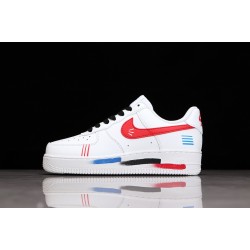 Nike Air Force 1 07 Triple White Red —— CW2288-111 Casual Shoes Unisex