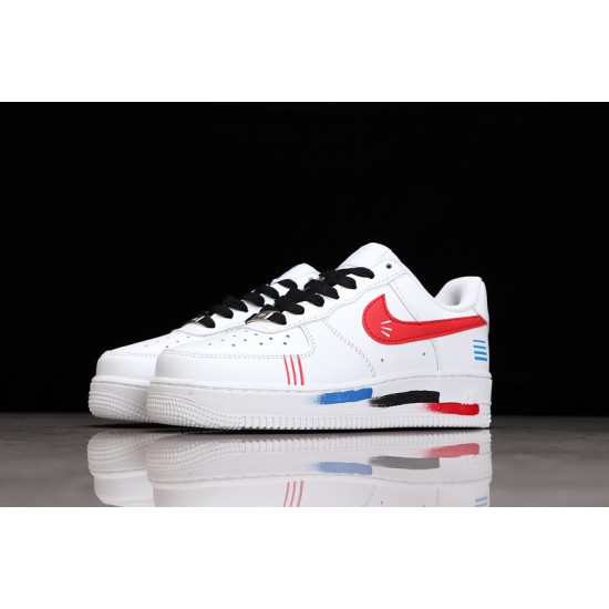 Nike Air Force 1 07 Triple White Red —— CW2288-111 Casual Shoes Unisex