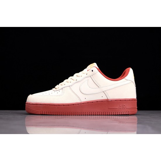 Nike Air Force 1 Beige Red ——AA1391-111 Casual Shoes Unisex