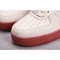 Nike Air Force 1 Beige Red ——AA1391-111 Casual Shoes Unisex
