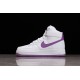 Nike Air Force 1 High White Dark Orchid --334031-112 Casual Shoes Unisex