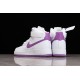 Nike Air Force 1 High White Dark Orchid --334031-112 Casual Shoes Unisex