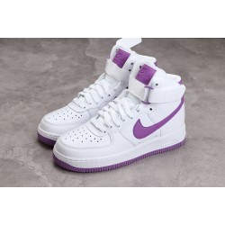 Nike Air Force 1 High White Dark Orchid --334031-112 Casual Shoes Unisex