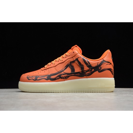 Nike Air Force 1 Low Orange Skeleton --CU8067-800 Casual Shoes Unisex