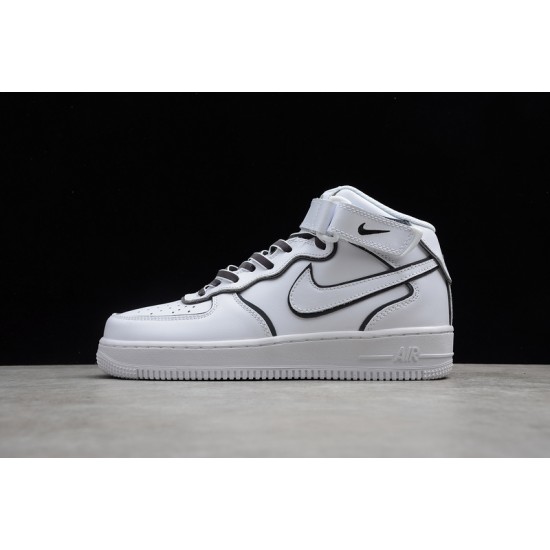 Nike Air Force 1 Mid 07 Black White --368742-810 Casual Shoes Unisex