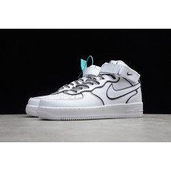 Nike Air Force 1 Mid 07 Black White --368742-810 Casual Shoes Unisex