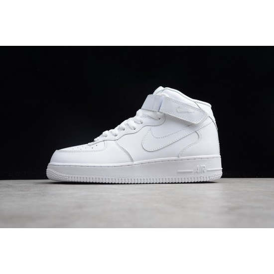 Nike Air Force 1 Mid All white --315123-111 Casual Shoes Unisex