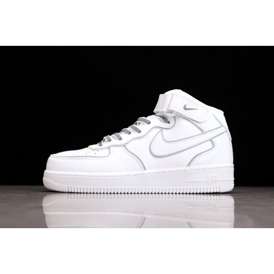 Nike Air Force 1 Mid Black White --369733-809 Casual Shoes Unisex