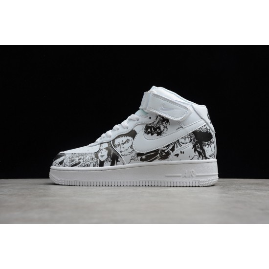 Nike Air Force 1 Mid Black White --AQ8020-100 Casual Shoes Unisex