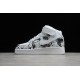 Nike Air Force 1 Mid Black White --AQ8020-100 Casual Shoes Unisex