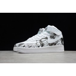 Nike Air Force 1 Mid Black White --AQ8020-100 Casual Shoes Unisex