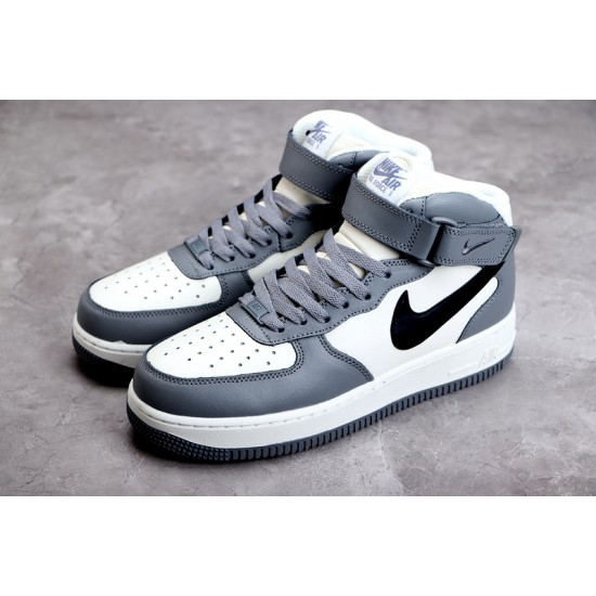 Nike Air Force 1 Mid Gray Black --AQ3778-994 Casual Shoes Unisex