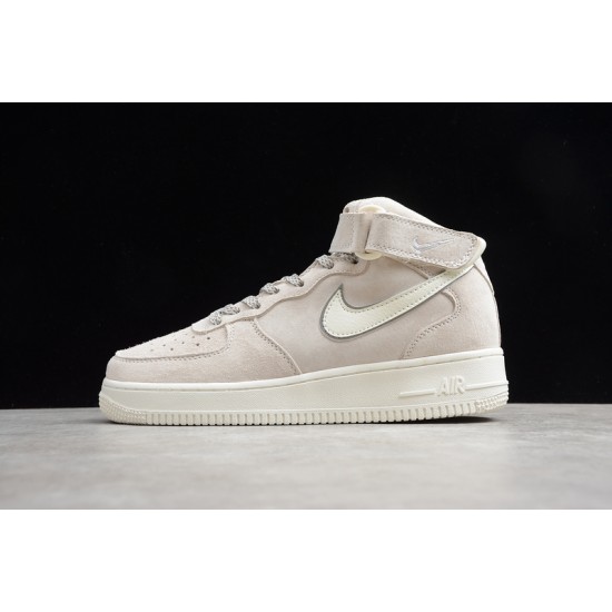 Nike Air Force 1 Mid Gray White --315121-048 Casual Shoes Unisex