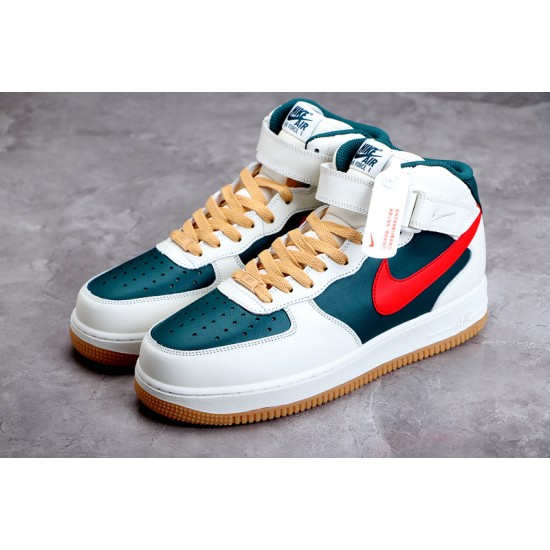 Nike Air Force 1 Mid Green Red --AQ3778-992 Casual Shoes Unisex