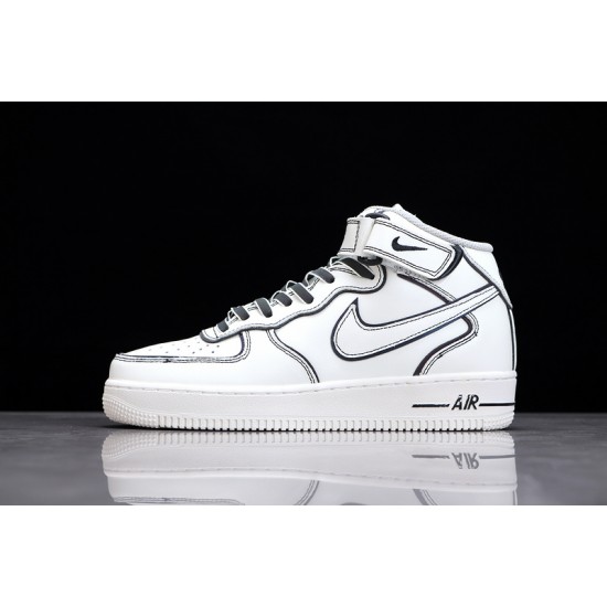 Nike Air Force 1 Mid Grey White --AQ2898-008 Casual Shoes Unisex