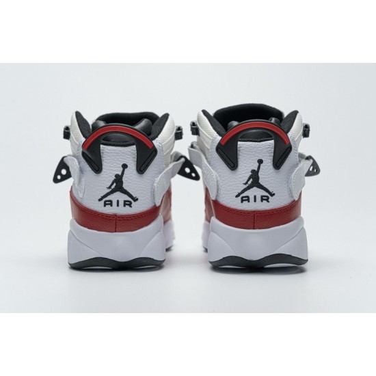 Jordan 6 Rings BG Basketball Shoes White Red Lifestyle