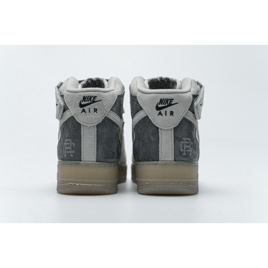 Reigning Champ  x Nike Air Force 1 Mid Suede Light Grey