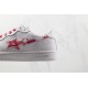 BAPE STA LOW SHOES White Red