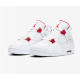 Air Jordan 4 Retro Metallic Red CT8527-112 White Shoes