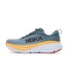 Hoka Bondi 8 Deep Grey Yellow White Women Men Running Shoe